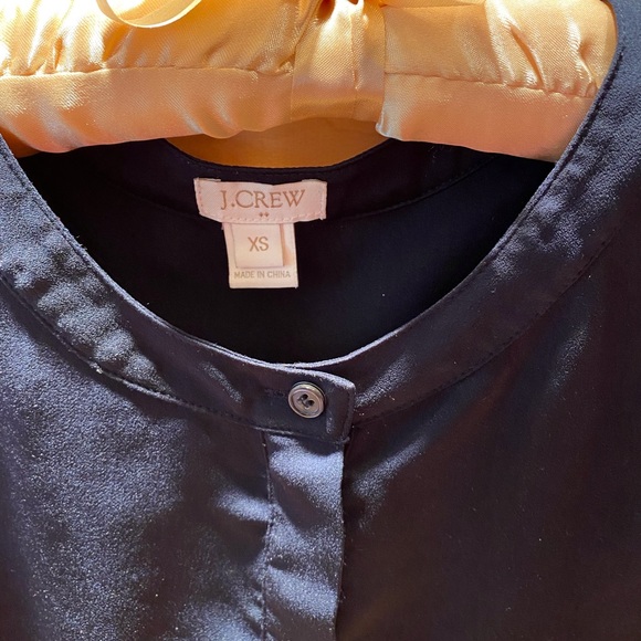 J Crew Navy Blue Blouse - Picture 3 of 10